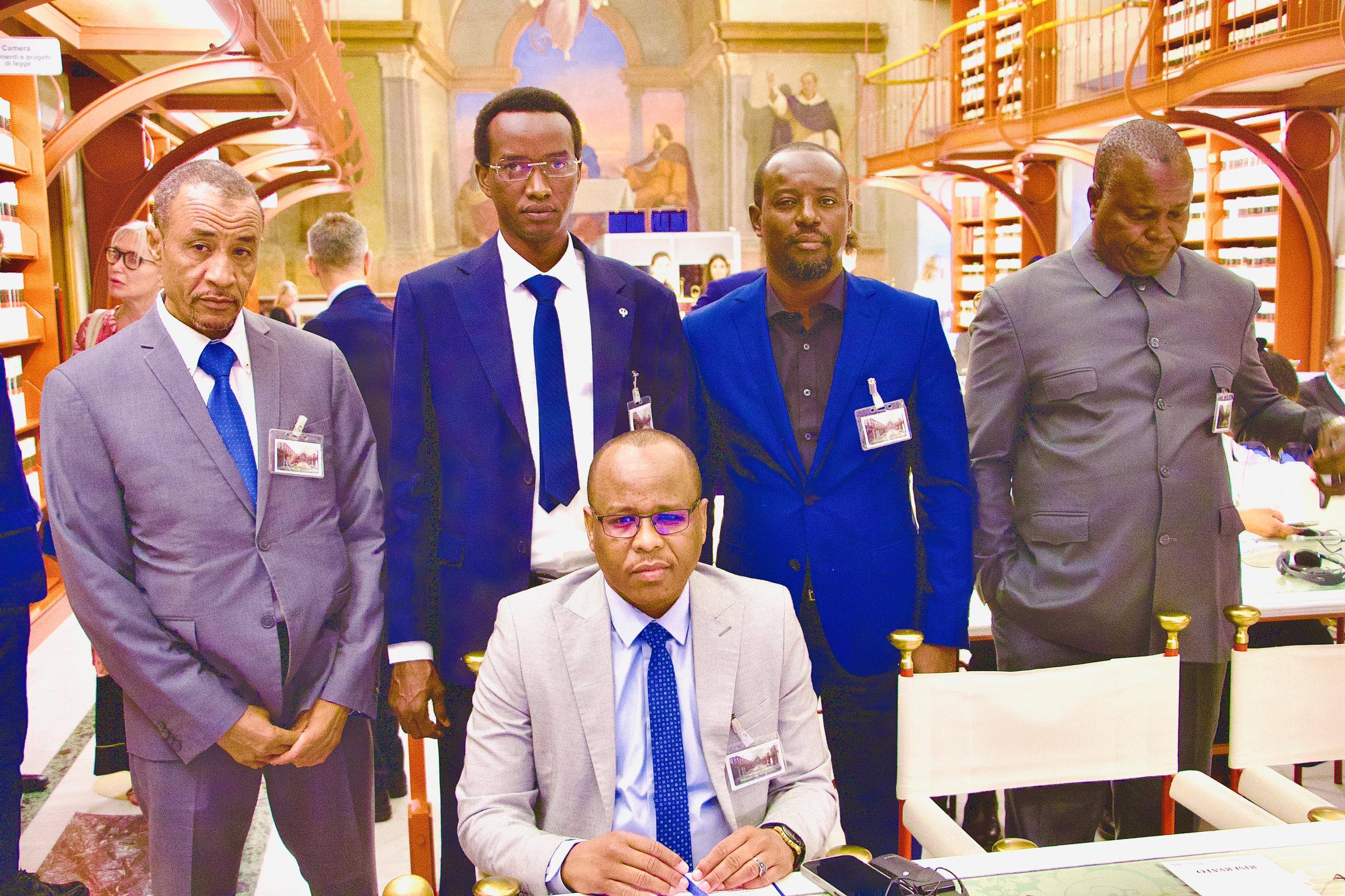 La délégation du Médiateur de la République rencontrée au Parlement italien