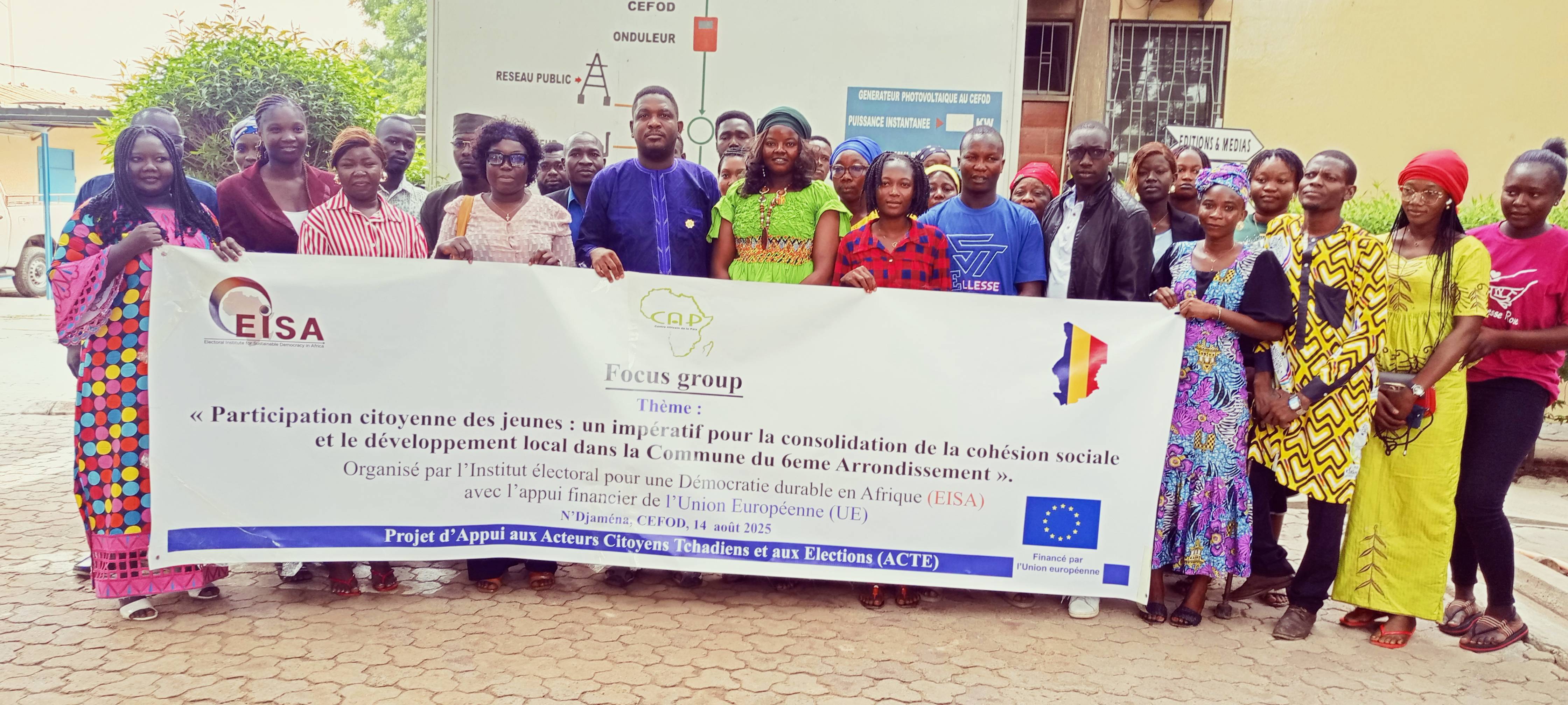 N'Djaména : les jeunes du 6éme arrondissement impliqués dans la consolidation de la cohésion et le développement local