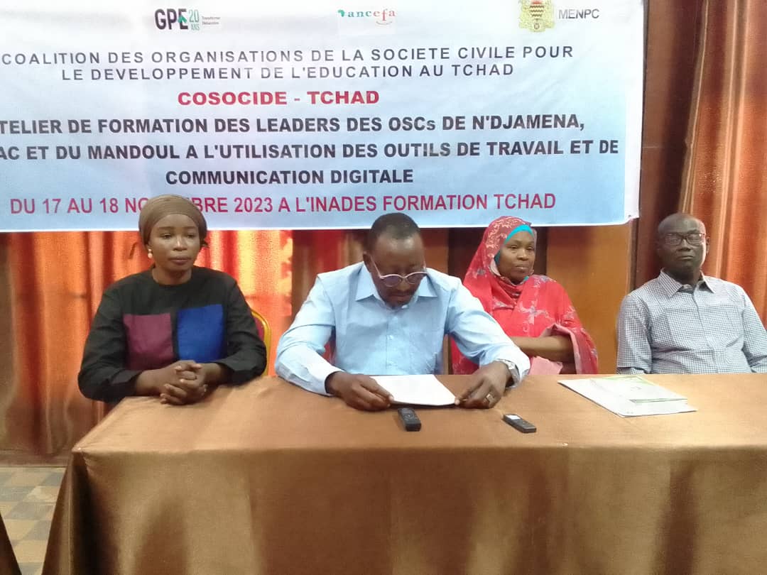 COSOCIDE Tchad forme ses membres sur le digital