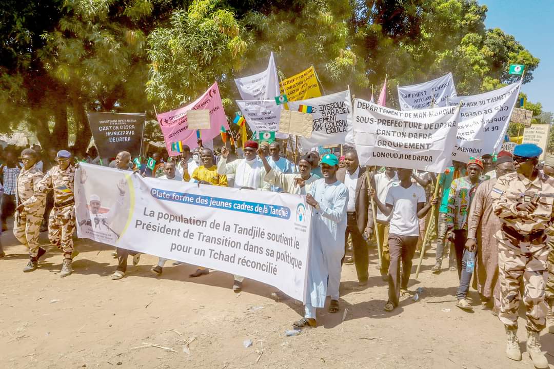 Marche de soutien aux autorités de transition :  la Tandjilé reçoit ses fils