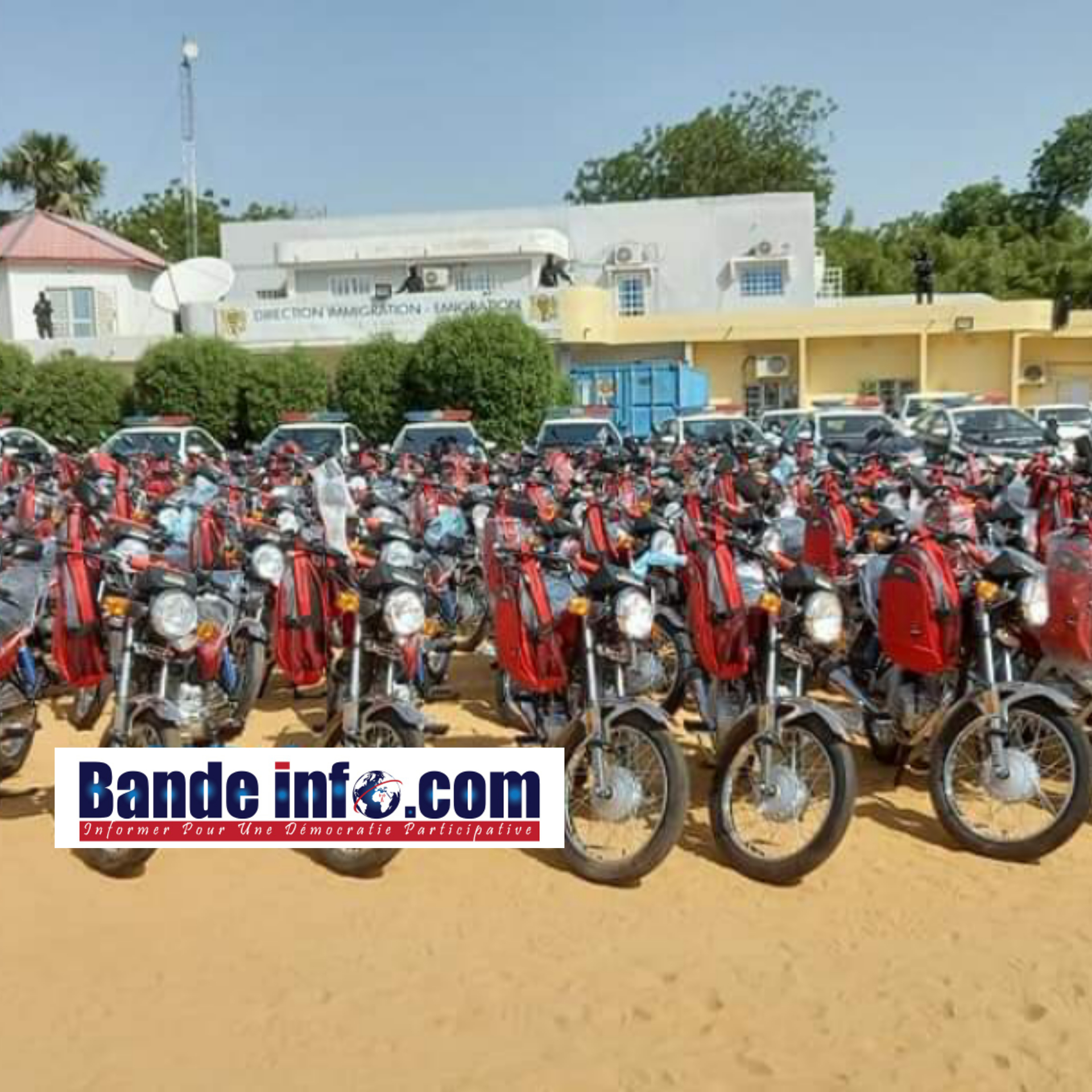 TCHAD/SÉCURITÉ : LA POLICE NATIONALE REÇOIT 200 MOTOCYCLETTES