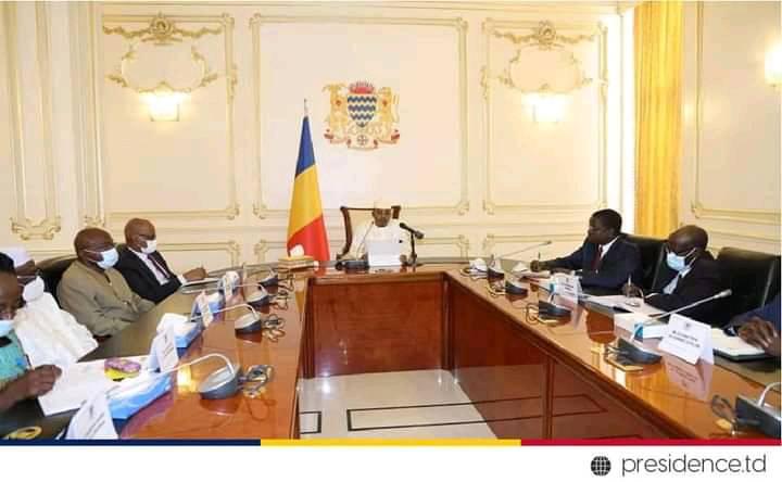 CHAD: LE PRÉSIDENT DU CMT REÇOIT LE COMITÉ D'ORGANISATION DU DIALOGUE NATIONAL